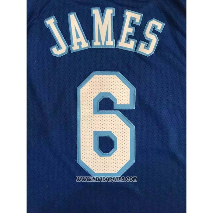 Camiseta Los Angeles Lakers LeBron James #6 Classic 2021-22 Azul